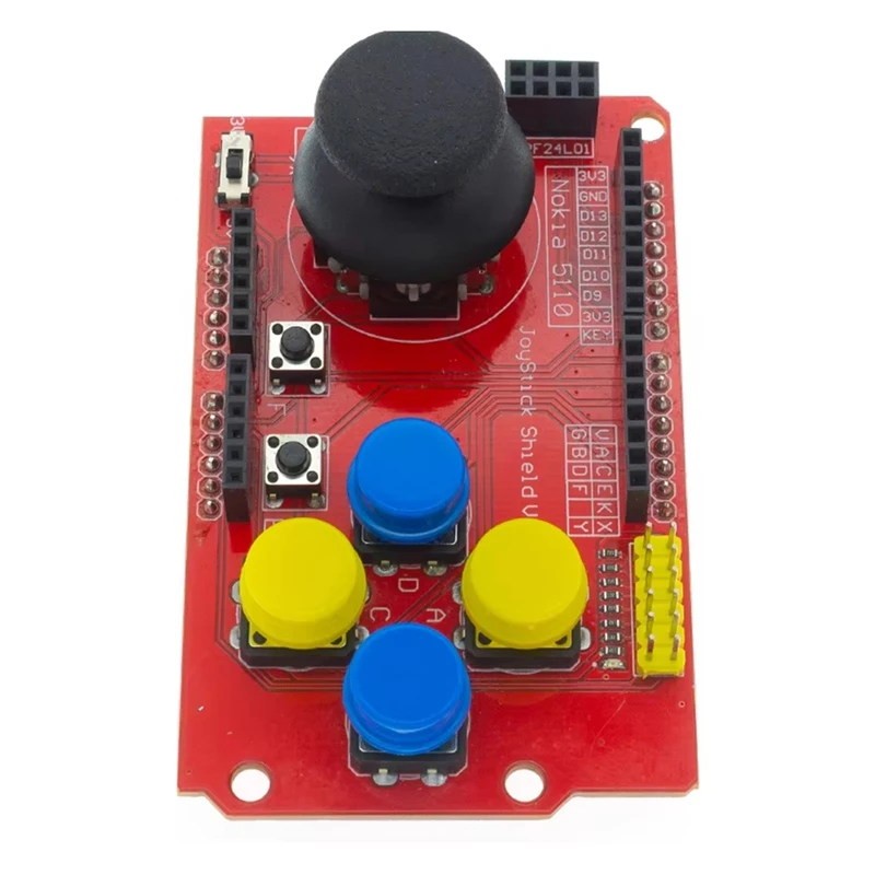Плата расширения DIY Joystick Shield с функцией аналоговой клавиатуры и Мыши для Arduino |