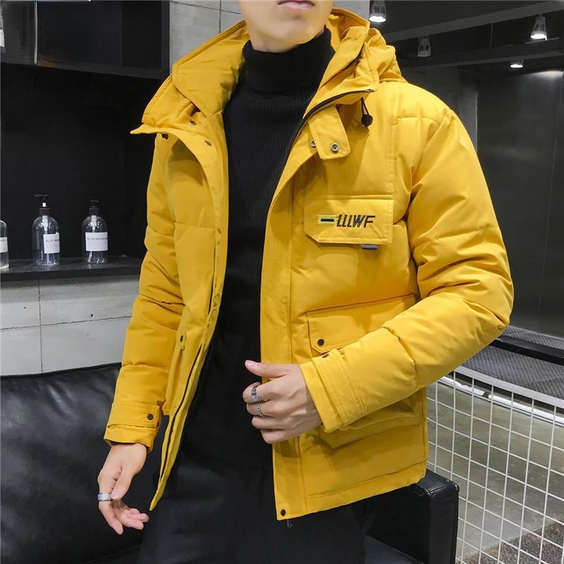 Winter Jackets for Men Men's Down Jacket White Duck Down Parkas Thicken Keep Warm Jackets Short Outdoor Style Puffer Jacket