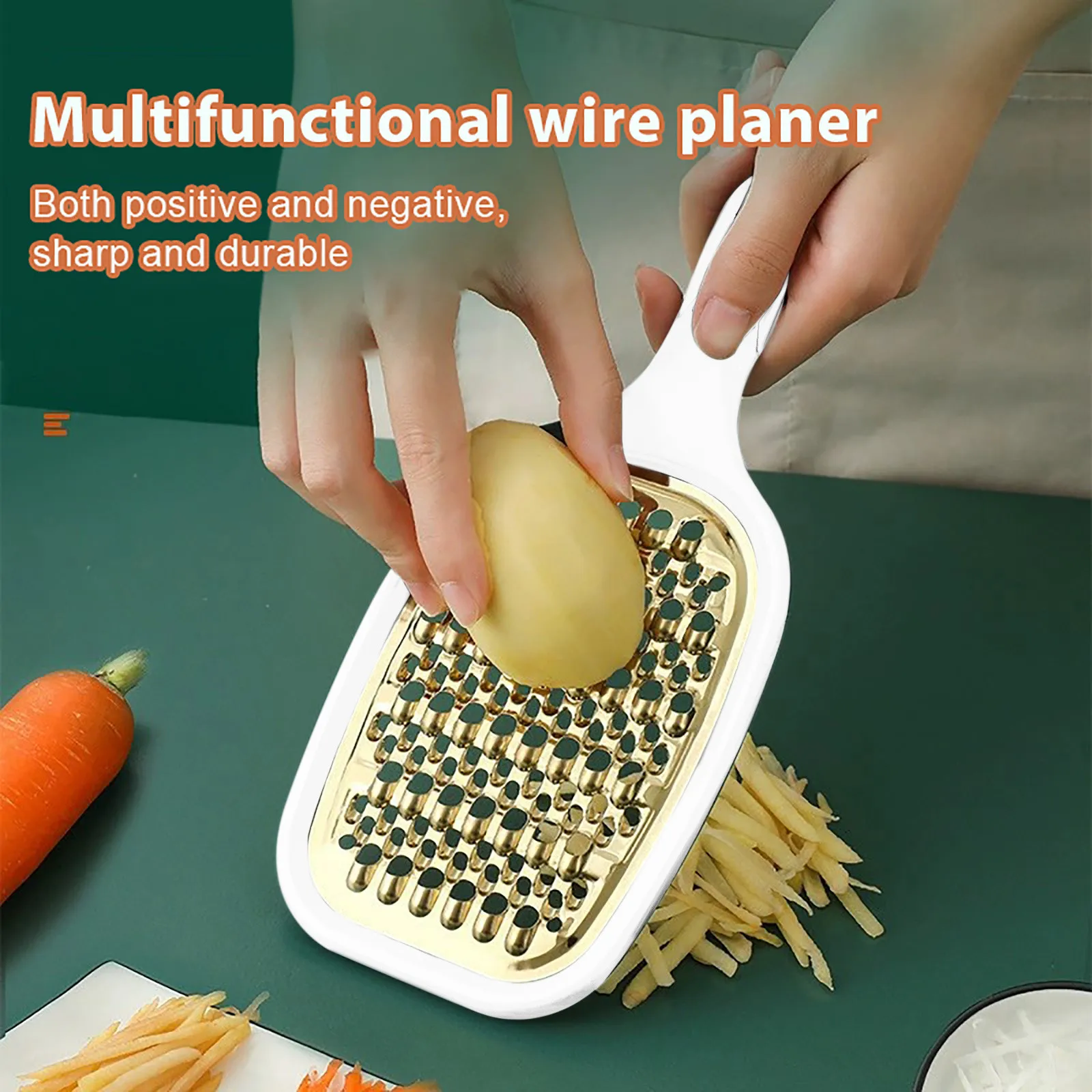 Potato Multifunctional Vegetable Grater Cuttered Carrot Shredder Double-sided Fruit Use Tools & Home Improvement