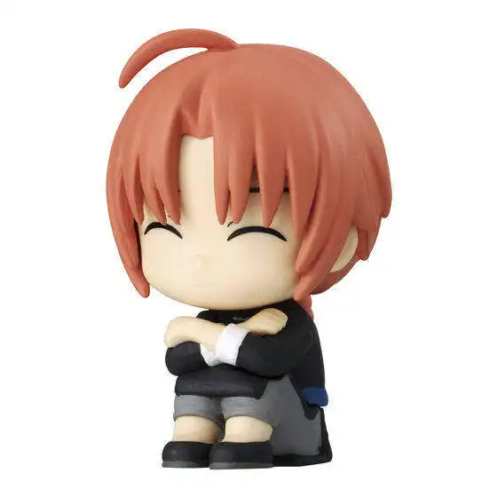 Фото В наличии: Фигурка Bandai Gintama Gashapon «Пылающий Йошивара» — Кагура, Камуи, Саката Гинтоки (сидячая фигурка), аниме-мерч, подарок №1