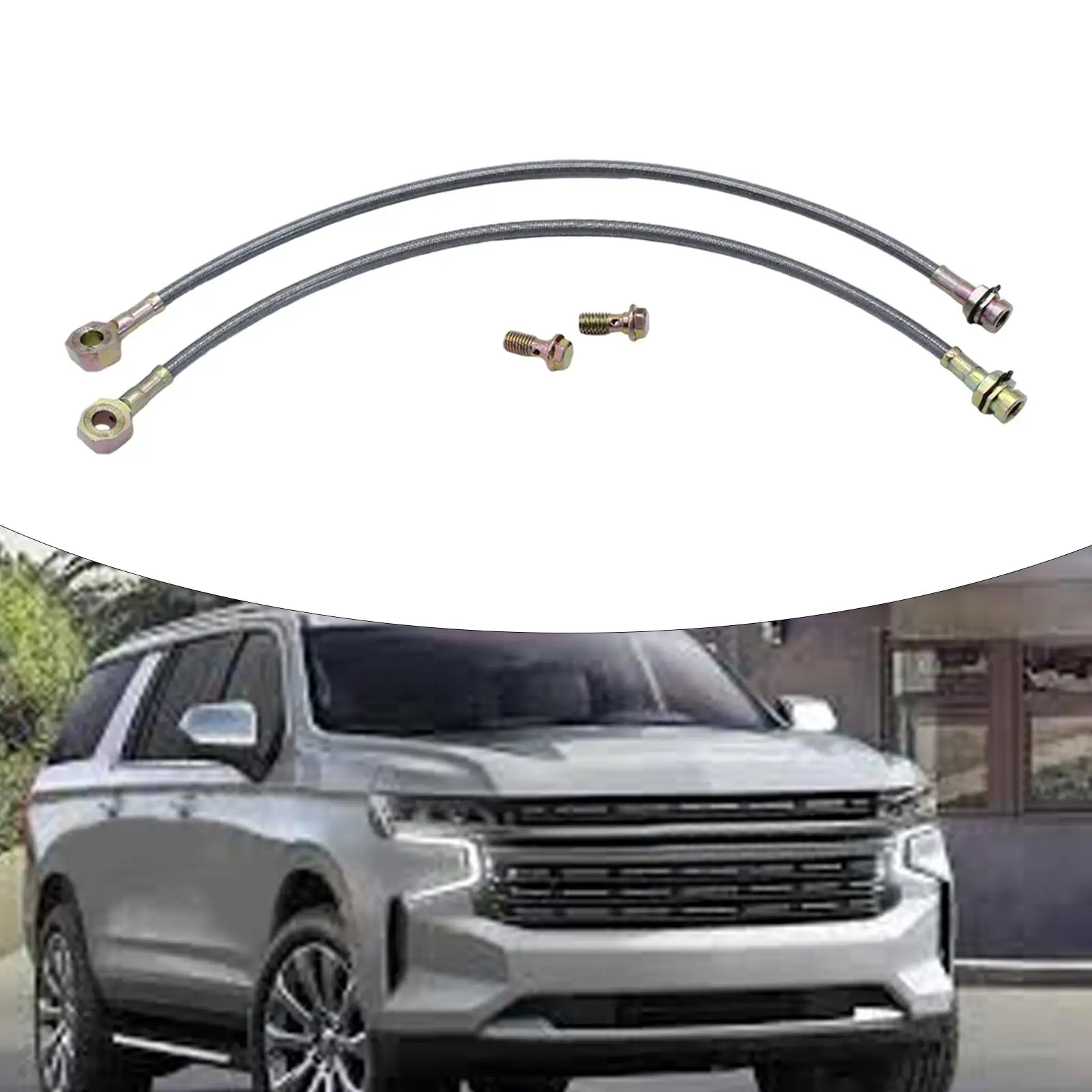 Комплект шлангов дискового тормоза 7/16 \\\\\\\&quot 16 дюймов совместимый с Chevelle