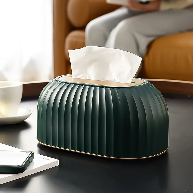

Tissue Box Drawer Box Removable Tissue Holder with Spring Automatic Lift Creative Light Luxury Toilet Desktop Tissue Storage Box