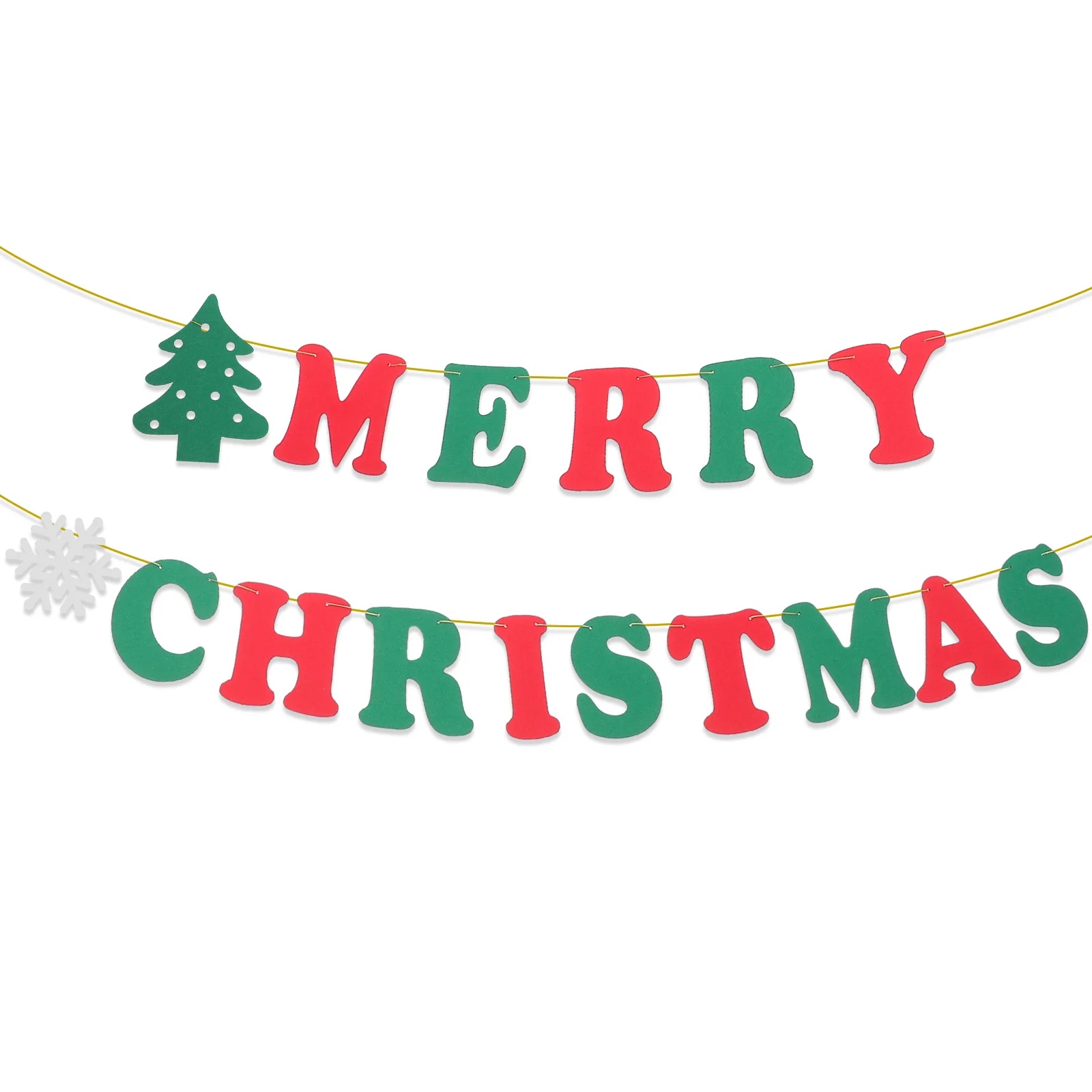 

Set of 15pcs Merry Christmas Sign Xmas Porch Sign Hanging Flag Outdoor Decoration for Party Christmas