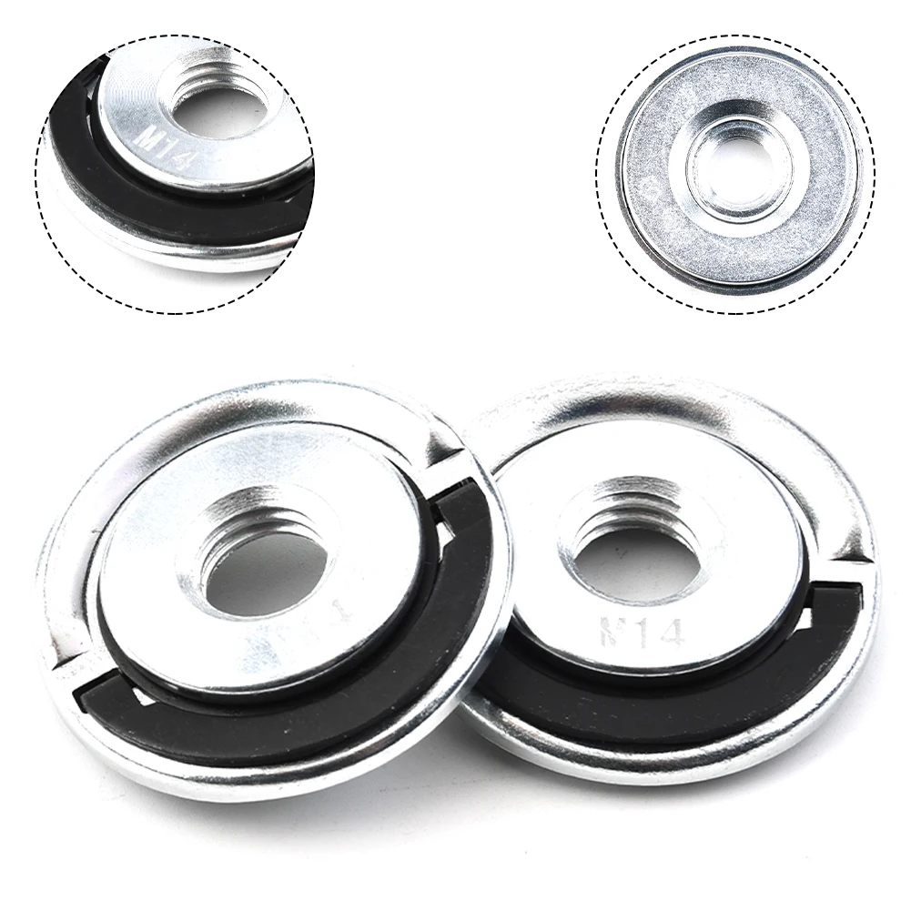 

2PCS Flange Locking Nut M14 Thread Angle Grinder Quick Change Electroplated Zinc Abrasive Tools Angle Grinder Screws Nuts
