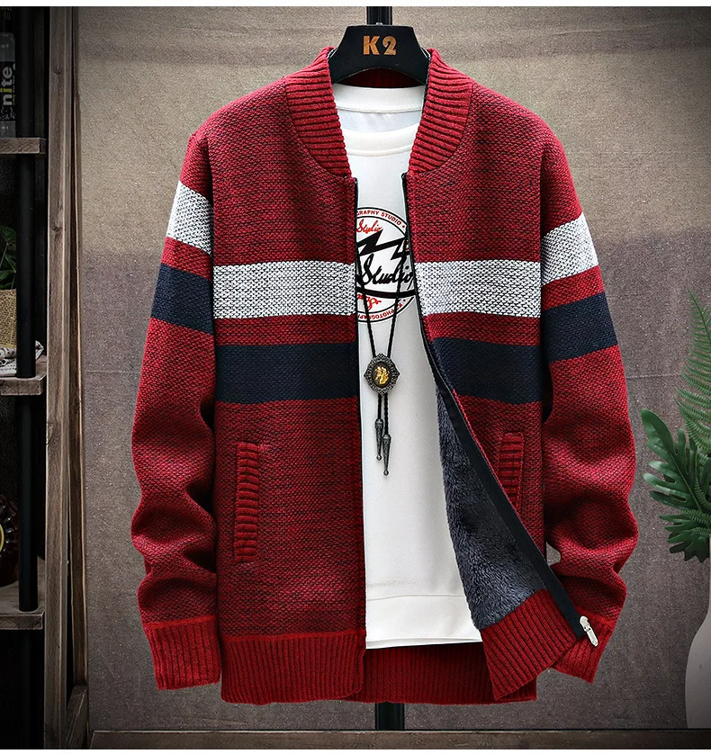 

Men's Cashmere Jacket Slim Jacket Fashion Men's Autumn Winter Plush Top Men's Trench Coat High Quality Color Quality Jacket