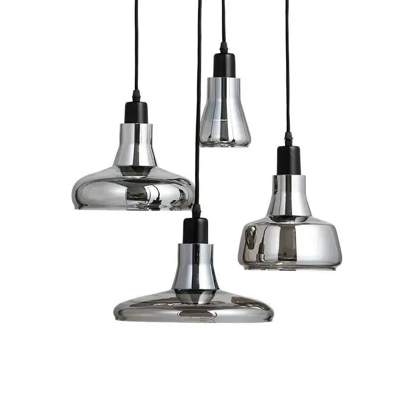 

Стеклянная люстра в американском стиле Shadow, современное минималистичное освещение для спальни, прикроватной тумбочки, ресторана, балкона, крыльца