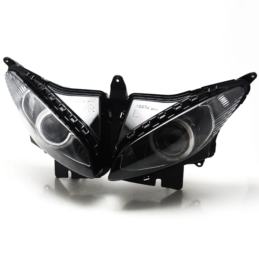 Пользовательская фара в сборе белый ангельский глаз HID-проектор для Yamaha FZ6S 2003-2009