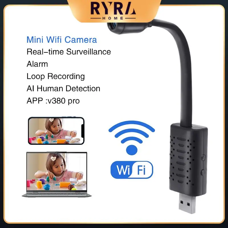 

Мини-Ip-камера 720p, Usb, с датчиком движения
