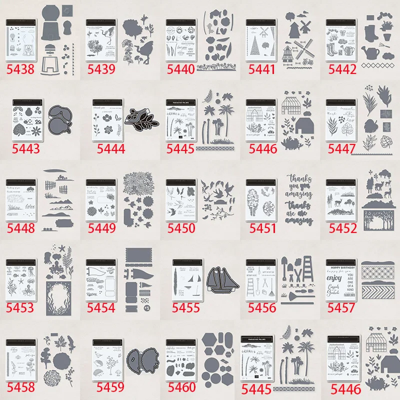 

2022 New Arrival Metal Cutting Dies and Clear Stamps DIY Scrapbooking Card Stencils Paper Crafts Making Photo Album Decorative