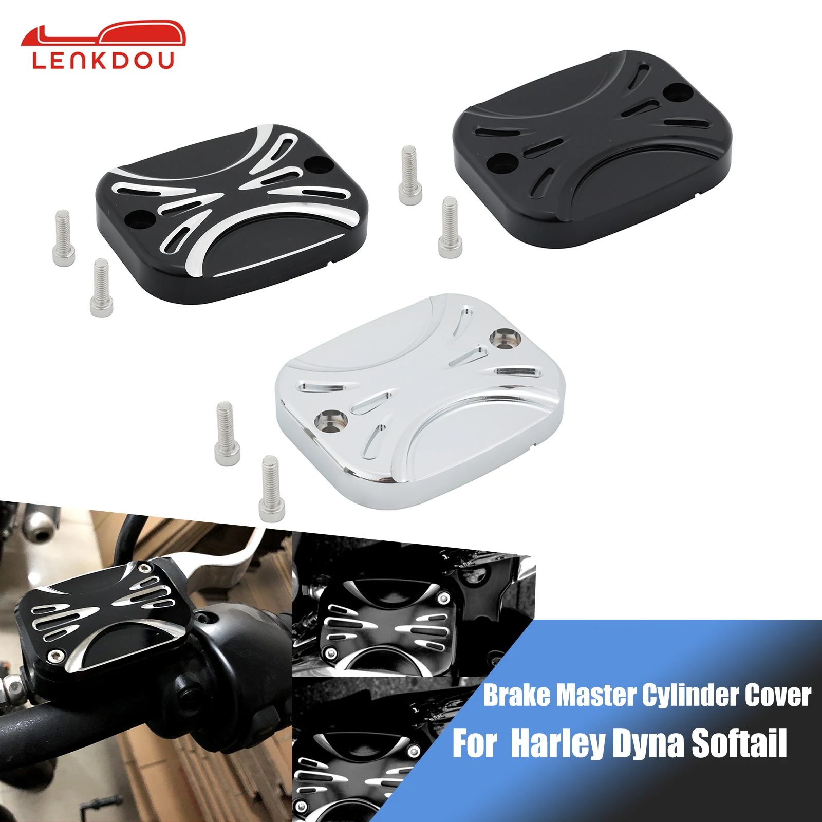 

Front Brake Cylinder Reservoir Cover Cap For Harley Sportster Touring Electra Glide Dyna Fat Bob Softail Motorcycle Accessories