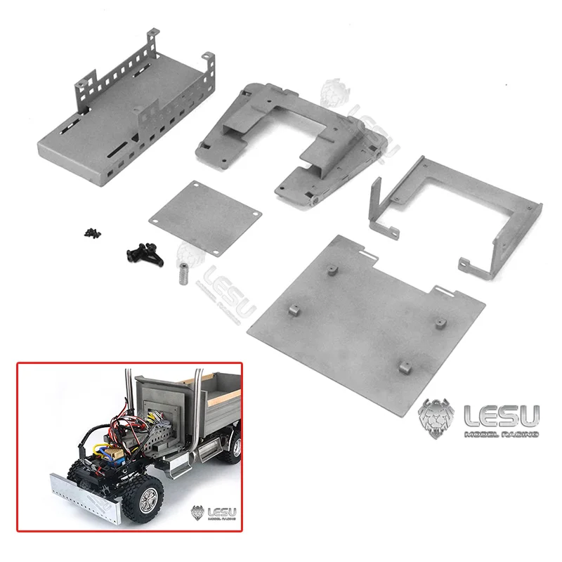 

Металлический отсек для батарей LESU для 1/14 King Hauler, шасси, трактора, грузовика, модель TH20322-SMT5