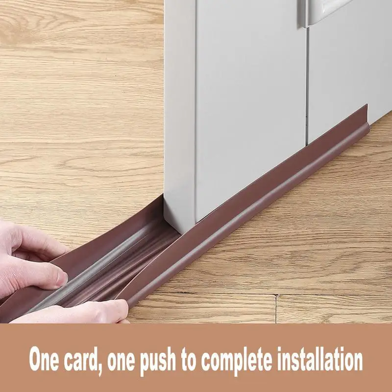 

Door Bottom Seal Strip For Blocking Dust Sand Lnsects Flexible Bendable PVC Material Windshield Insulation Durable Home Supplie