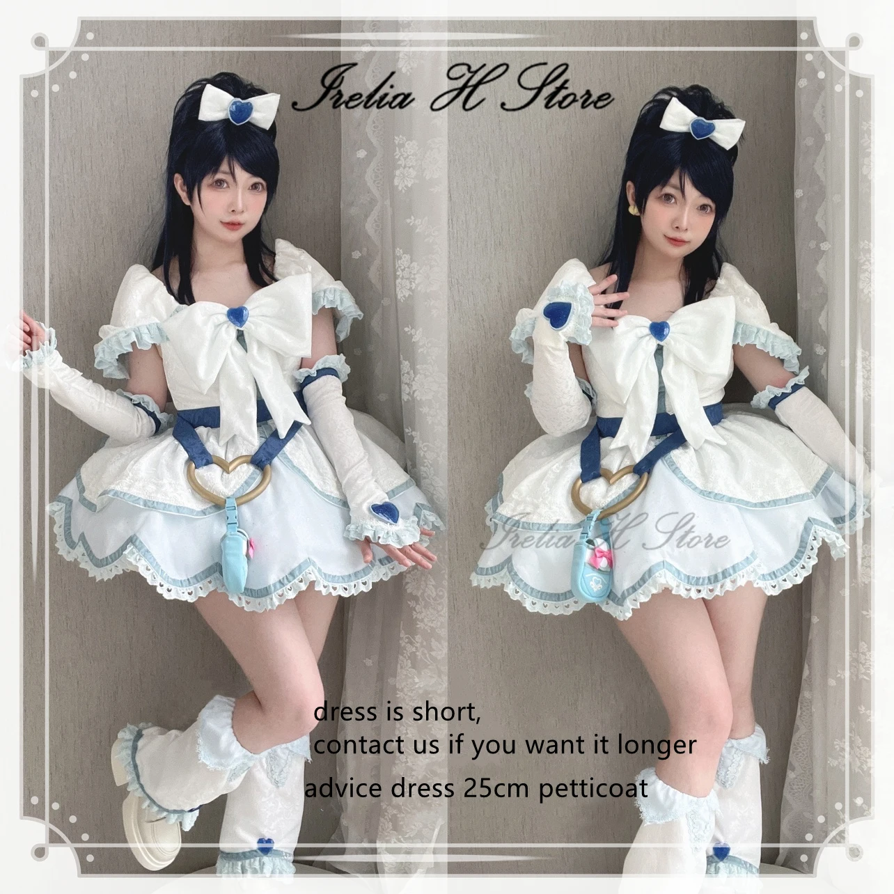 Irelia H магазин размер на заказ красивое лечение макс. сердца белый косплей костюм