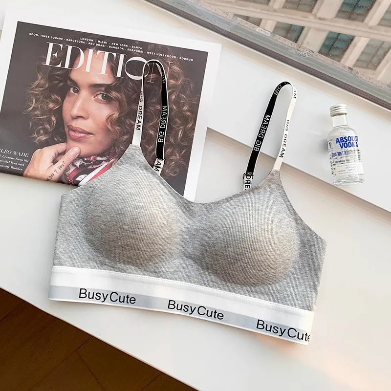 Высококачественный бесшовный спортивный бюстгальтер с нитью женский удобный