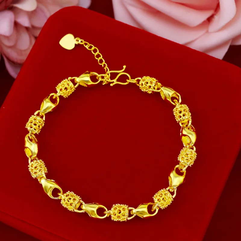 

Delicate Bracelets for Women Lasting Color Retention Geometry Hollowed Out Design Wedding Luxury Jewelry Wholesale