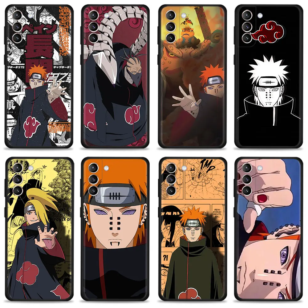 

Phone Case For Samsung Galaxy S22 S21 S20 Ultra FE S10 S9 Plus S10e S8 Note 20Ultra 10Plus Mobilephone Cover Naruto Villain Pain