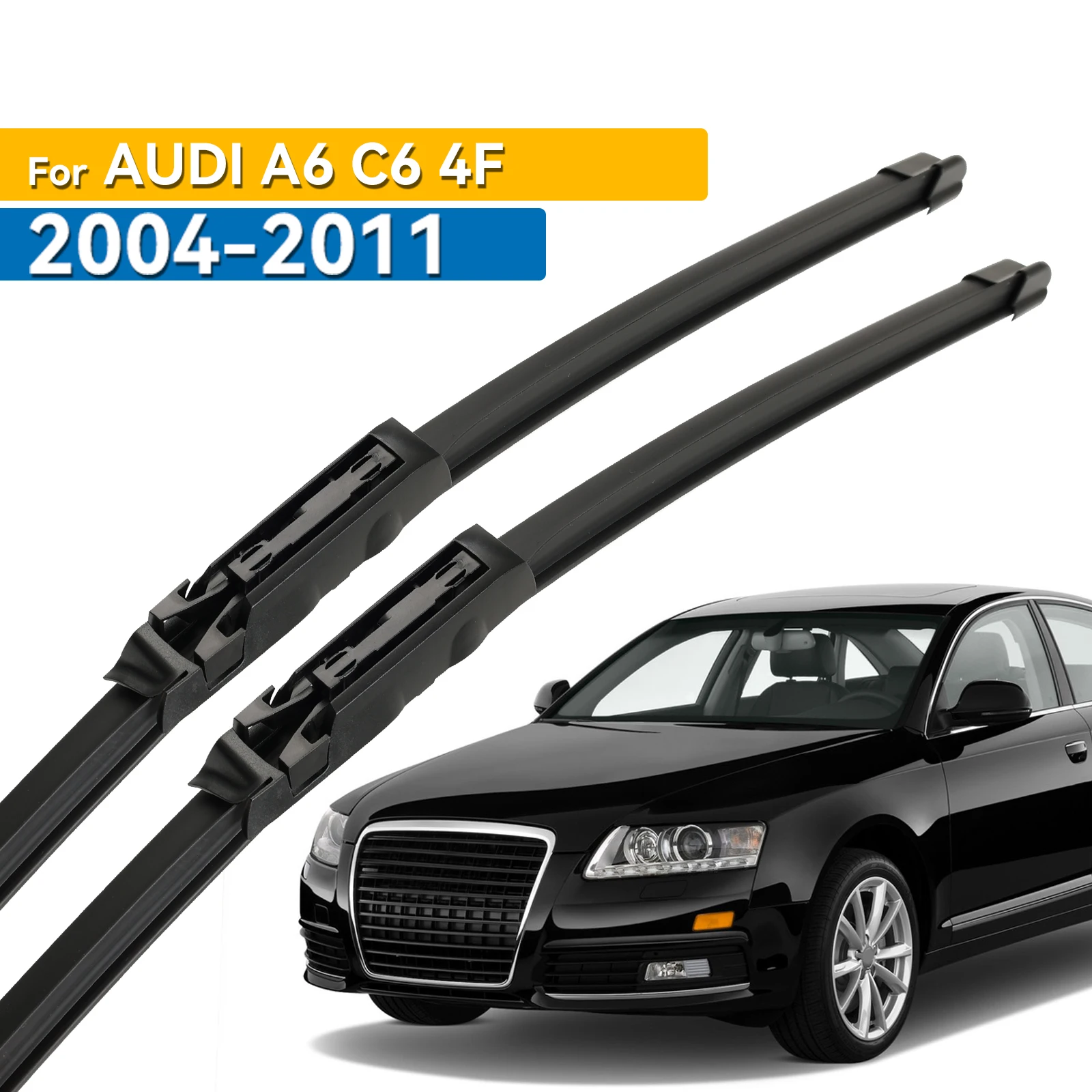 

Передние щетки стеклоочистителя Erick's LHD для Audi A6 C6 4F S6 RS6 2004-2011 Щетки от дождя для лобового стекла 22 "+ 22"