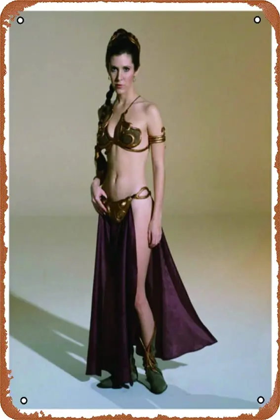 AR WARS (принцесса Лея) Кэрри Фишер f искусство винтажный Забавный жестяной знак