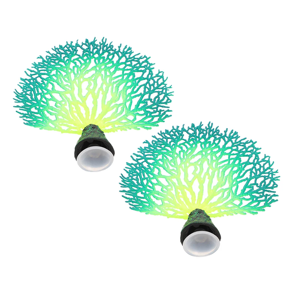 

2pcs Adorns Simulation Coral Landscaping Fake Coral Fish Tank Decoration for Aquarium Fish Tank Home