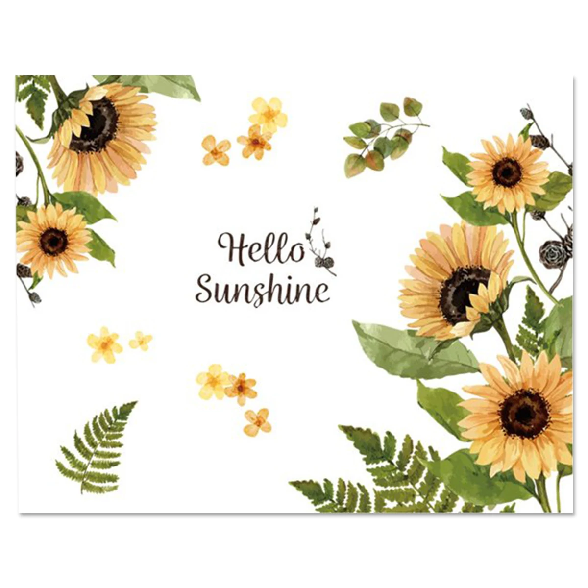 

2Pack Sunflower Flower Wall Stickers Removable Sunflower Wall Sticker Waterproof Sunflower Pattern Art Decor PVC Mural Decal Wal