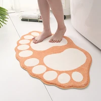 light luxury simple imitation cashmere carpet bathroom non slip absorbent floor mat bathroom door mat foot mat home mouth carpet