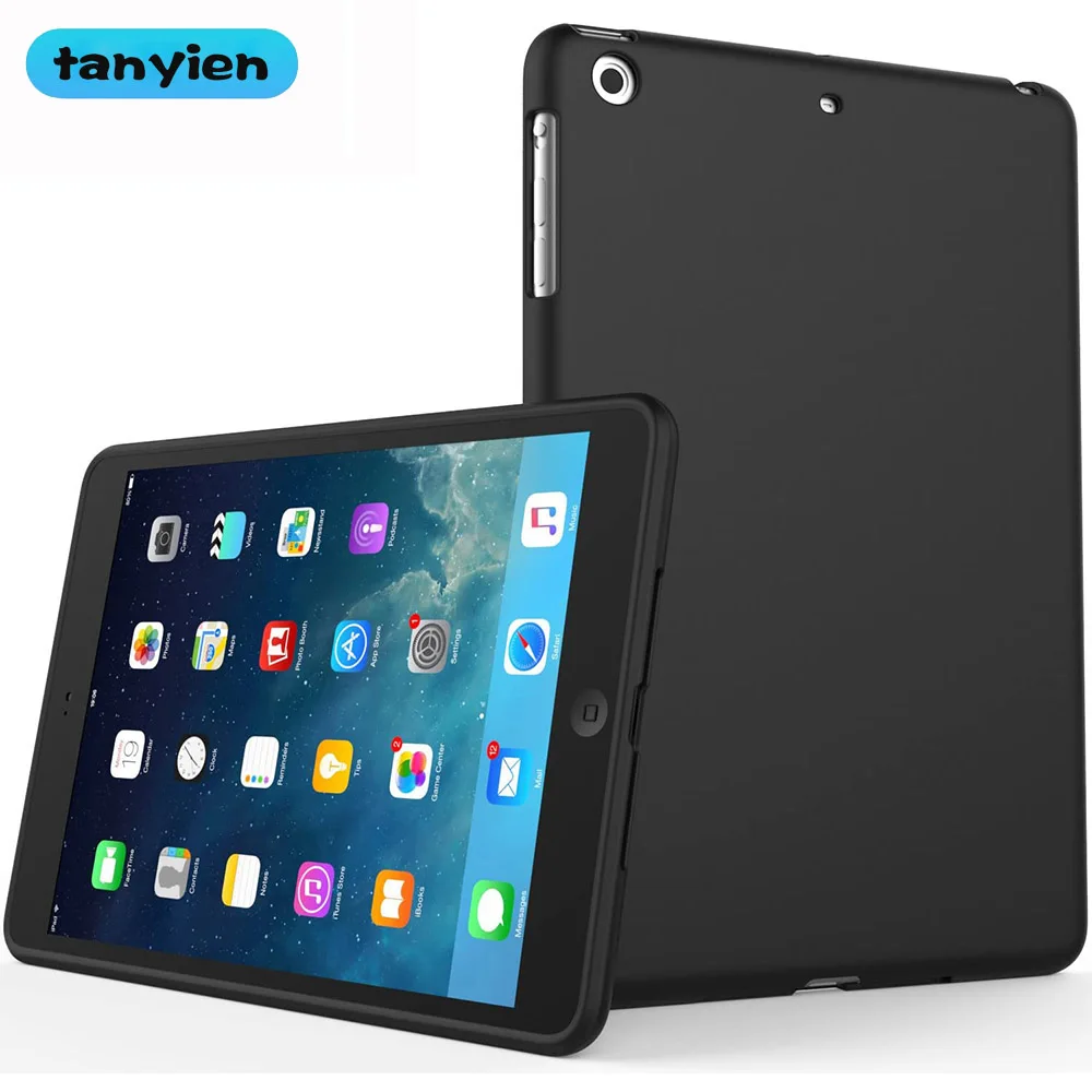 

Чехол для планшета Apple iPad Air 1 2 3 4 5 9,7 10,9 10,5 2013 2014 2019 2020 2022 2th 3th 4th 5th Gen, мягкий силиконовый черный чехол