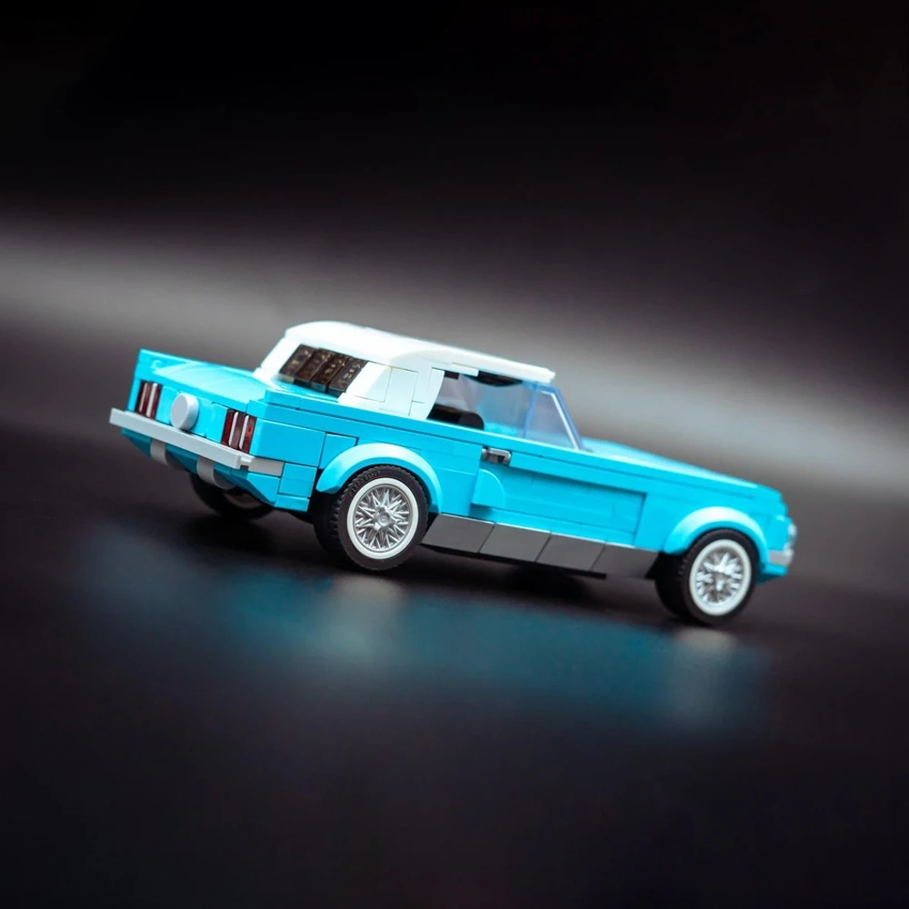 Фото Новая модель MOC Speed ​ ​ Конструктор «Классический спортивный автомобиль 1965 года»: Модульная сборная модель гоночного автомобиля, развивающая игрушка для мальчиков, подарочный набор №4