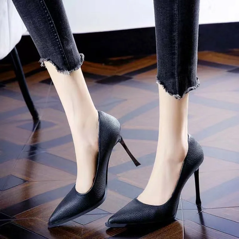 

Candy Color High Heels Women's 2022 Summer New Temperament Brand Designer Shoes Leather Pointed Toe Stiletto Sexy Wedding Shoes
