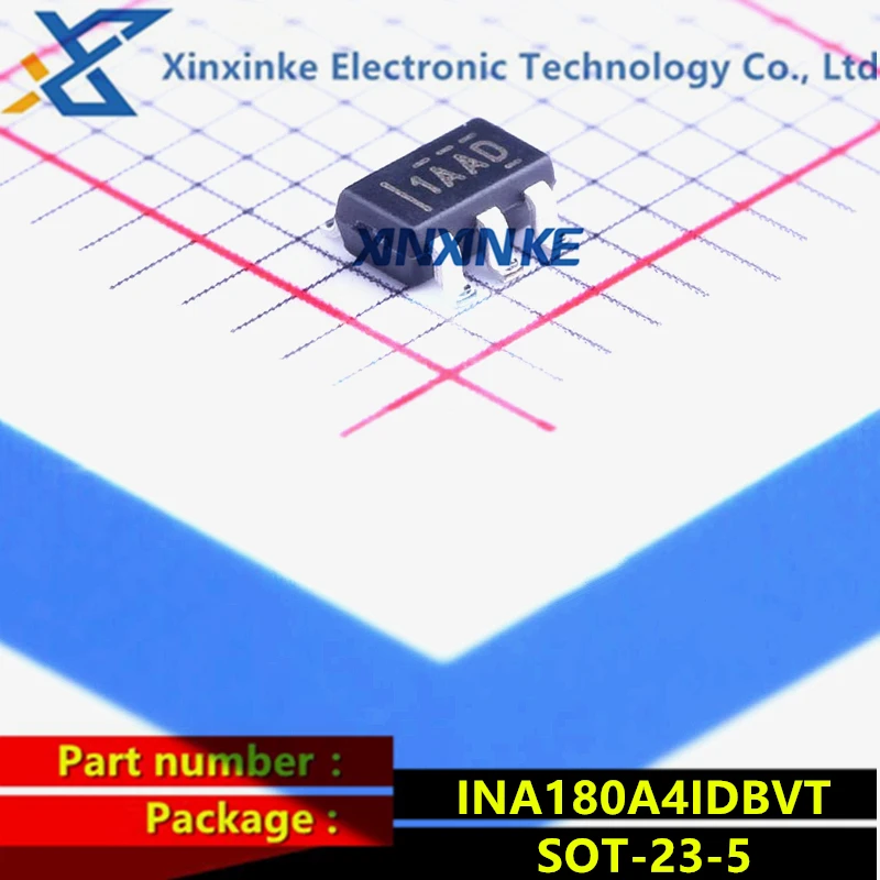 

INA180A4IDBVT SOT-23-5 Mark:1AAD Current Sense Amplifiers 26V, 350kHz current sense amplifier Low-side Capable