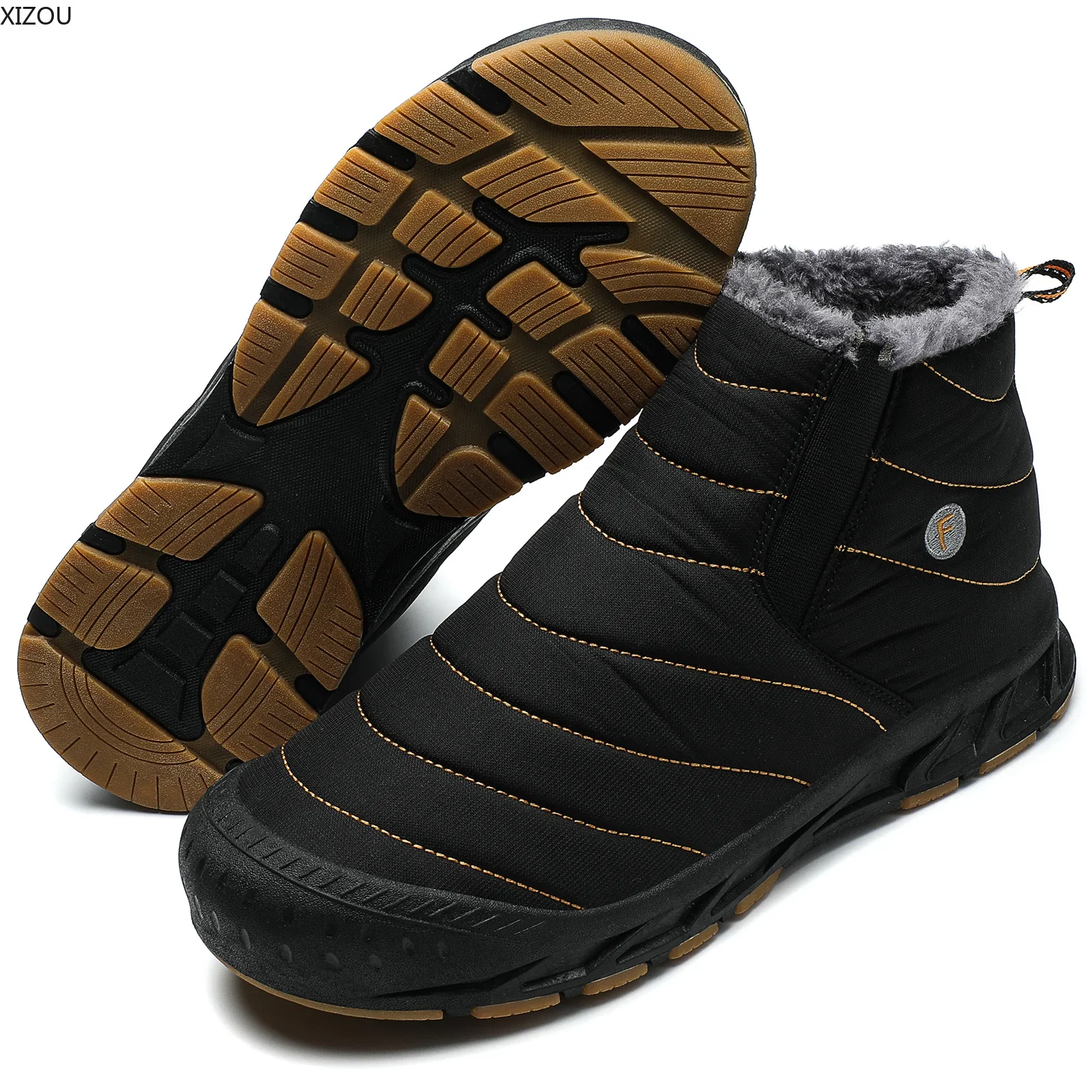 Мужские зимние ботинки мужские модная универсальная парная обувь бархатная