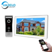 10 inch wifi video intercom hd color touch screen 960p outdoor doorbell motion detection tuya smart remote view home security