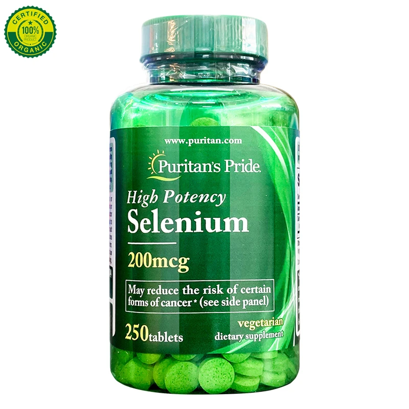 

US Puritan's Pride Selenium Tablets Selenium Selenium Selenium Yeast Selenium Element Tablets 200mcg250 Tablets