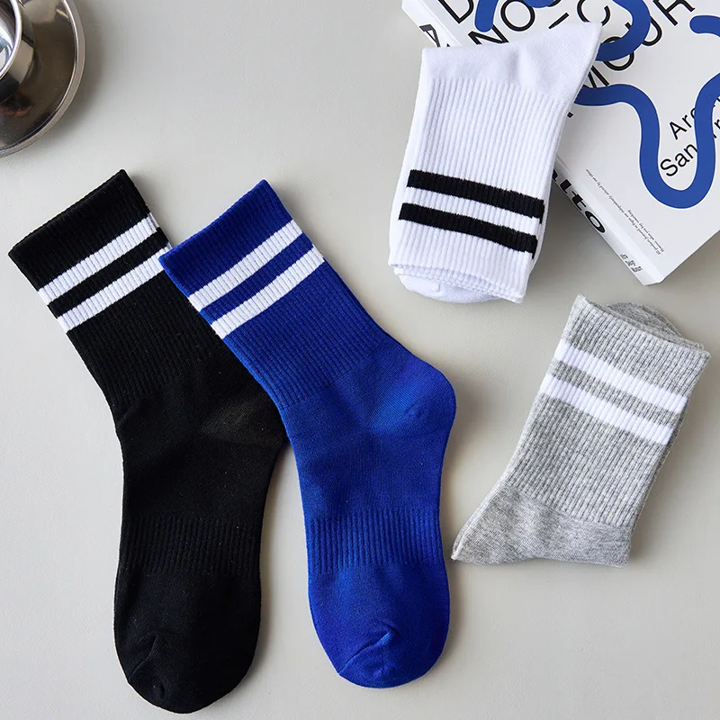 

The Lovers In Sports Cotton Stripe Trend Absorption Sweat Men's Stockings Cotton Autumn Winter Socks Deodorant and