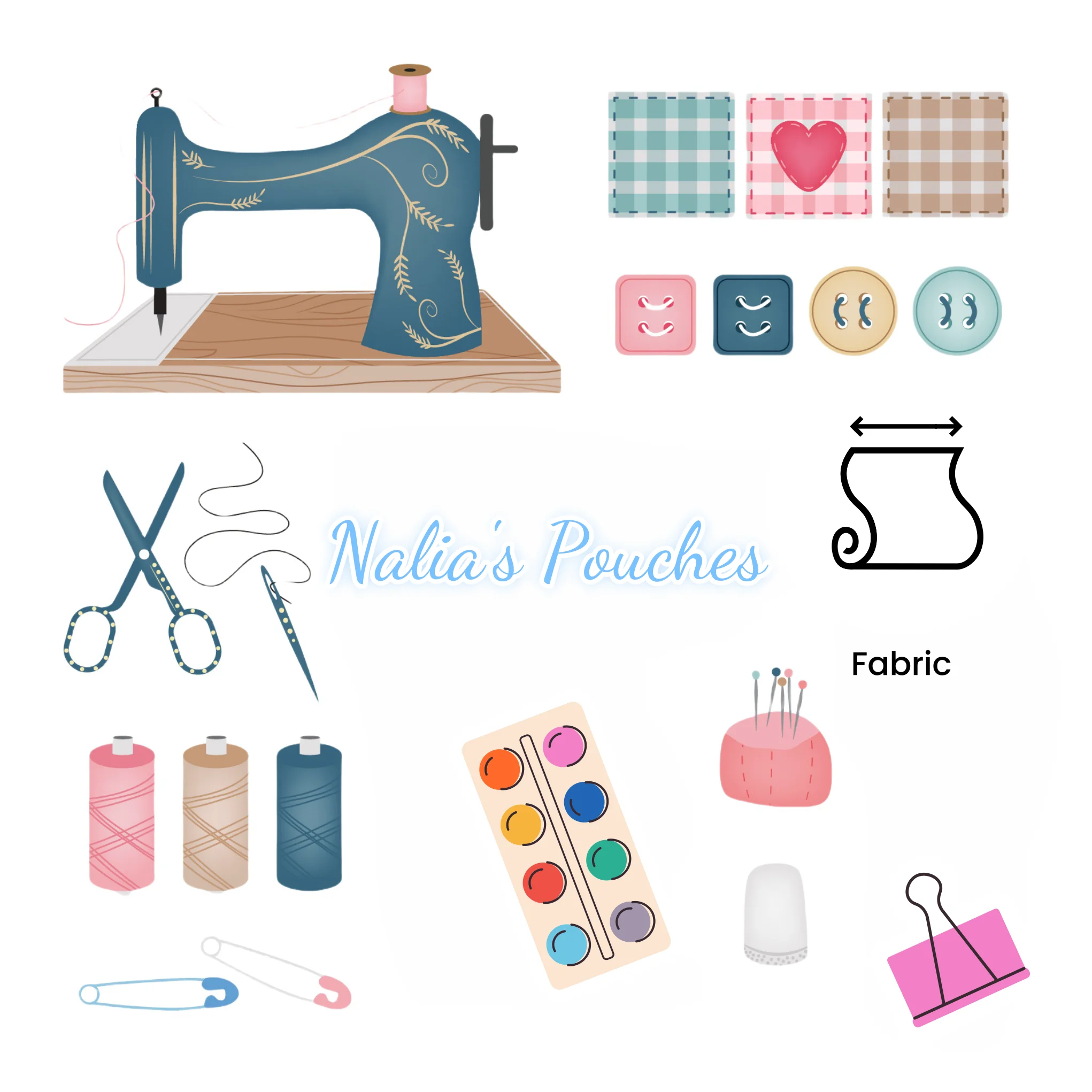 

Персонализированный хлопковый подарочный пакет NALIA'S POUCHES