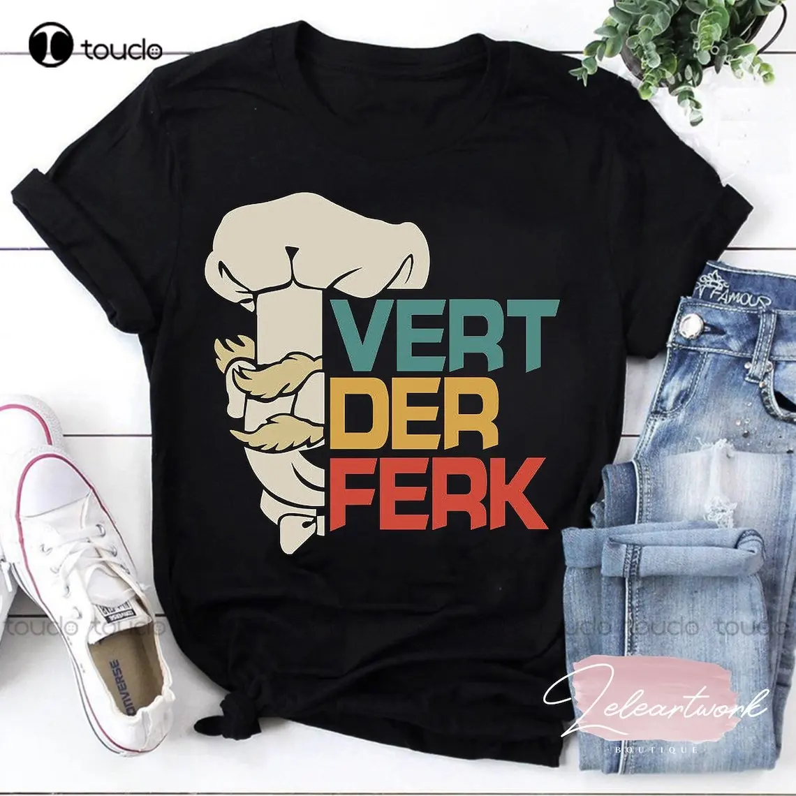 

The Swedish Chef Vert Der Ferk Funny Gift T-Shirt Vert Der Ferk Shirt Swedish Chef Shirt Mens Casual Shirts Custom Gift Xs-5Xl