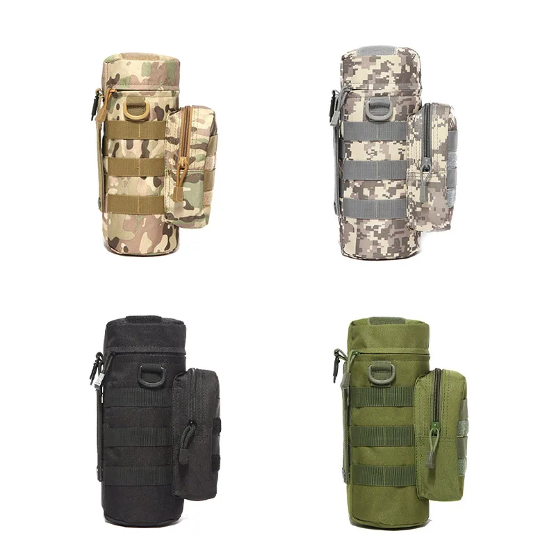 

Travel Tool Kettle Set Outdoor Tactical Military Molle Water Bag For Camping Hiking Fishing Shoulder Bottle Holder Bottle Pouch