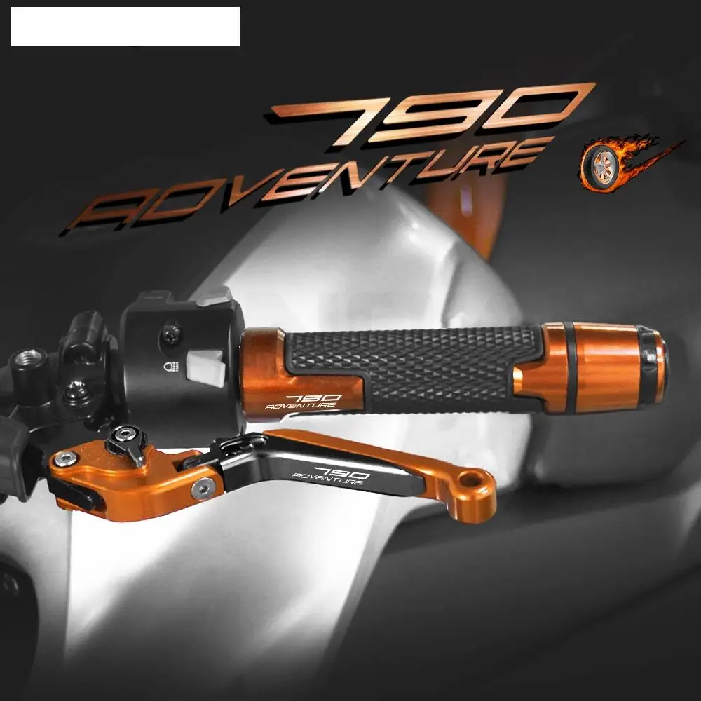 

Motorcycle Accessories Brake Clutch Levers Handlebar hand Grips Ends For 790 ADVENTURE 790ADVENTURE R 790 ADV 2017-2019