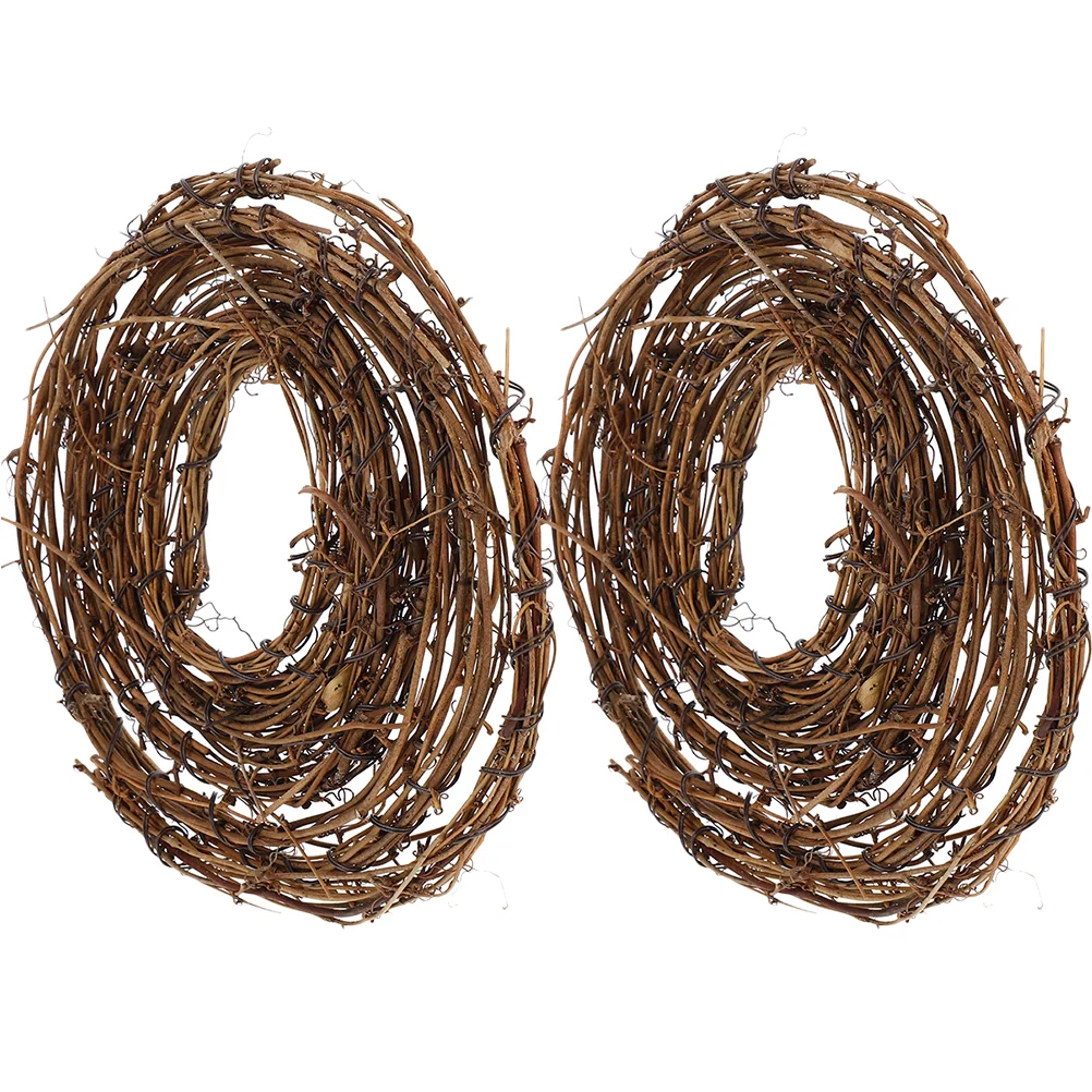 

Wreath Garland Christmas Grapevine Natural Vine Rattan Crafts Branch Wreaths Ring Hanging Wedding Or Craft Holiday Winter