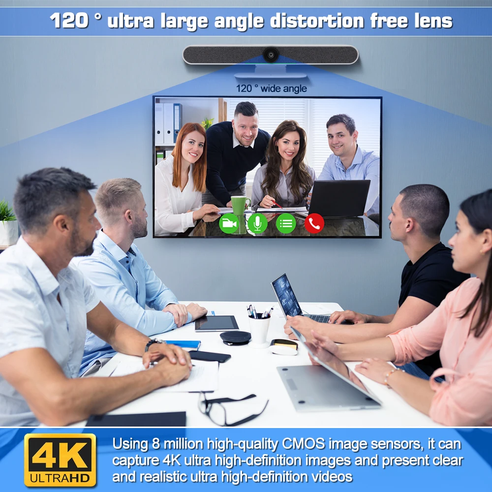 Лучшая веб-камера FoMaKo FMK460 4K Ultra HD 2024 года для потоковых Конференц-звонков и записи