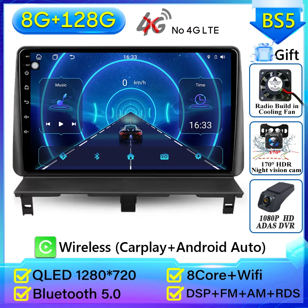 

Автомобильный радиоприемник Carplay для Peugeot Partner 1 2002-2008 Partner Origin 1 2008-2011, GPS, Android, авто, мультимедийный плеер, стерео без 2din