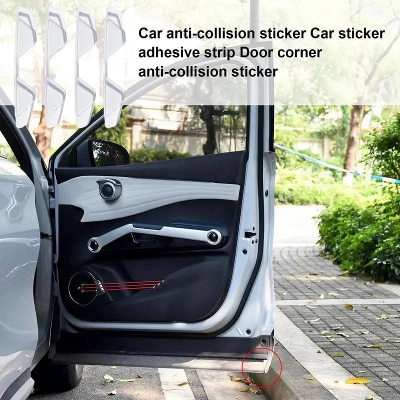 

Car Door Clear Anti Collision Protector Bar Stickers 4pcs Automotive Door Edge Guard Car Door Strip For Reduces Paint Damage