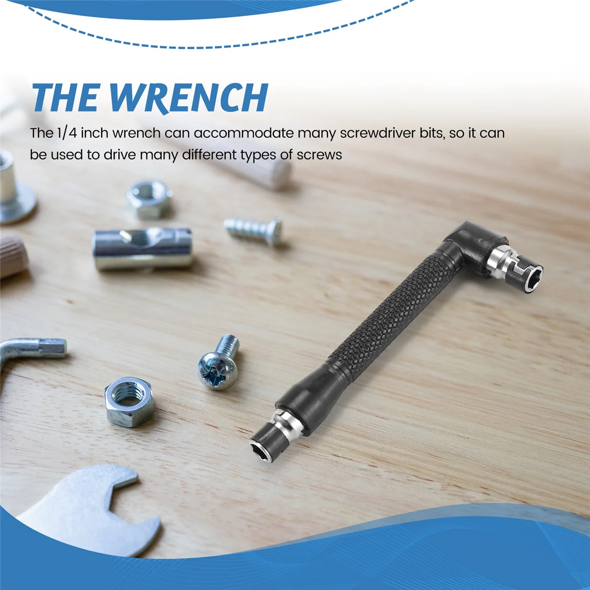 L-образный шестигранный ключ 1/4 дюйма двойные 90-градусные прямоугольные отвертки