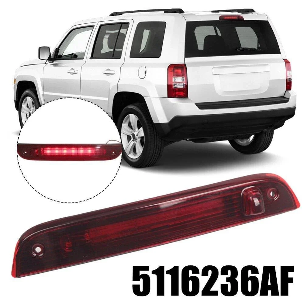 Фото Автомобильный стоп-сигнал высокого уровня для JEEP PATRIOT 2007-2017, красный задний третий светодиодный стоп-сигнал высокого уровня 5116236 AF №1