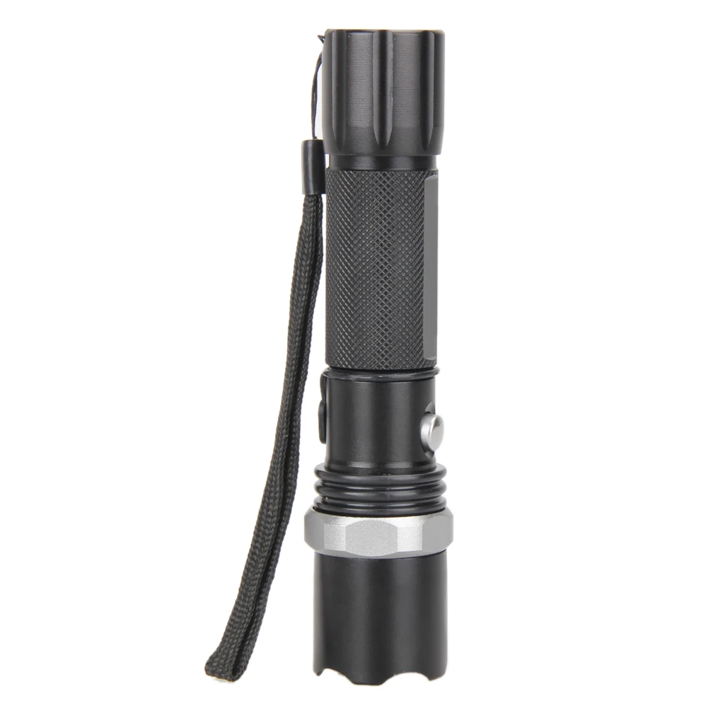

Rotary Zoomable Flashlight Torch Tactical Outdoor Lamp + 18650 Battery-123290