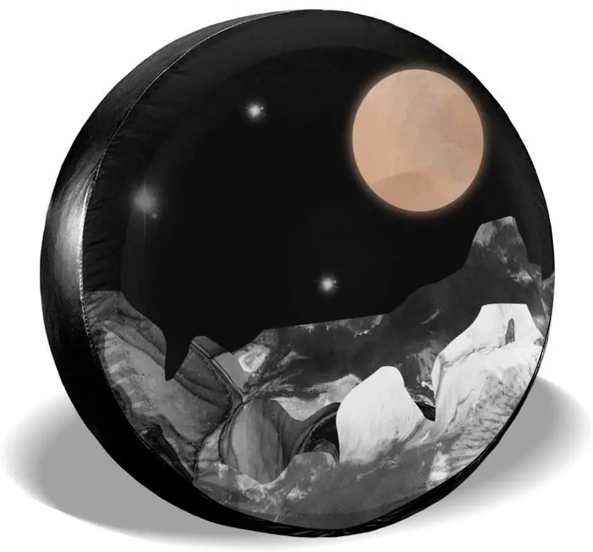 

car Accessories Spare Tire Cover Mountains tire Cover Polyester Universal dustproof and Waterproof Tire Wheel Cover fo
