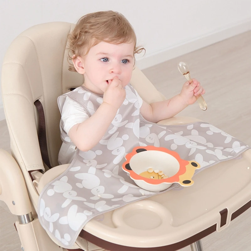 

Baby Bib Floral Drooling Bib for Toddler Eating Feeding Highchair Tablecloth