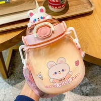 big belly cup water cup high value childrens straw cup summer portable high temperature resistant cute large capacity kettle