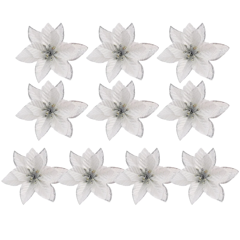 

Искусственные новогодние подвески, золотые, 10 шт.