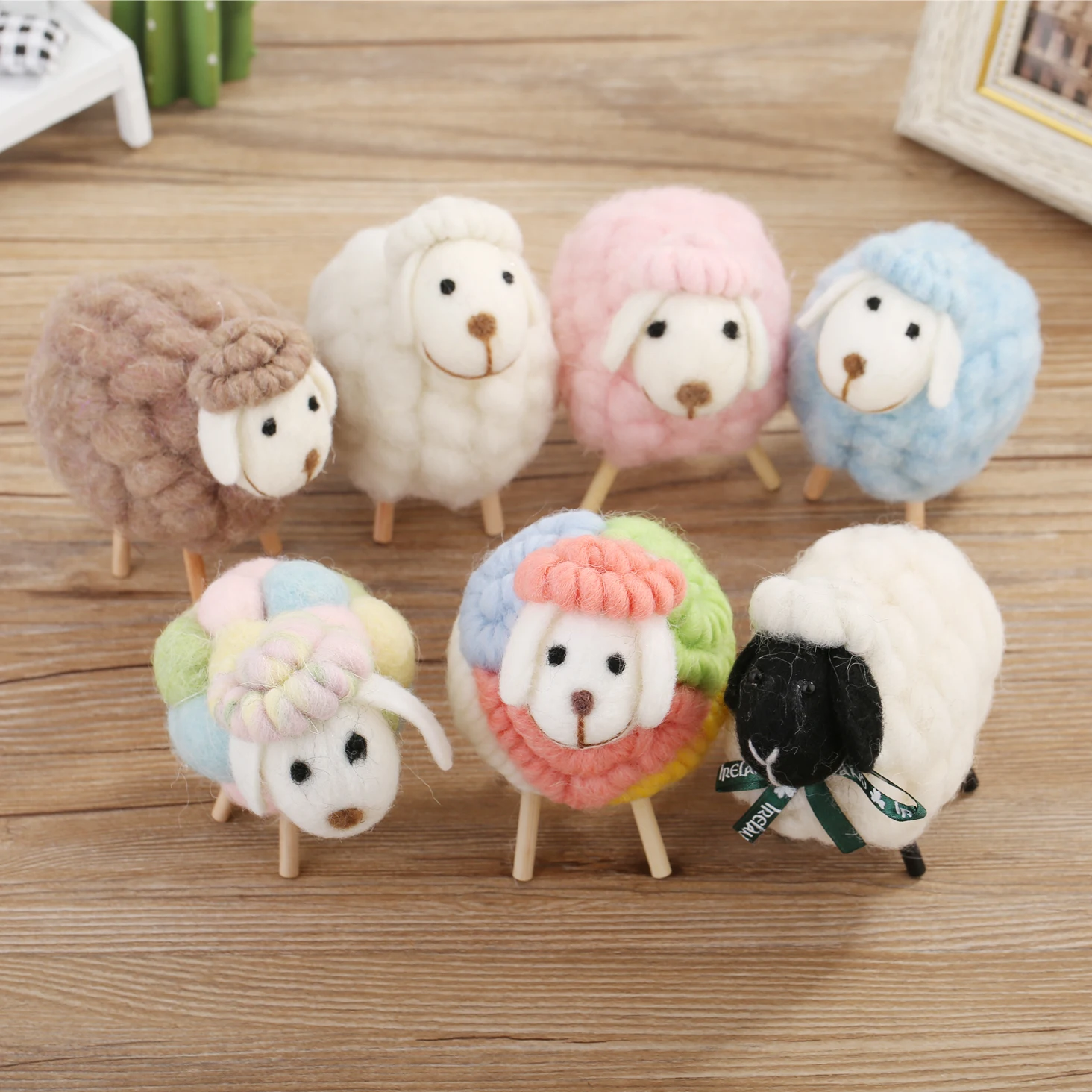 

Sheep felt small Christmas tree pendant ornaments creative ornaments