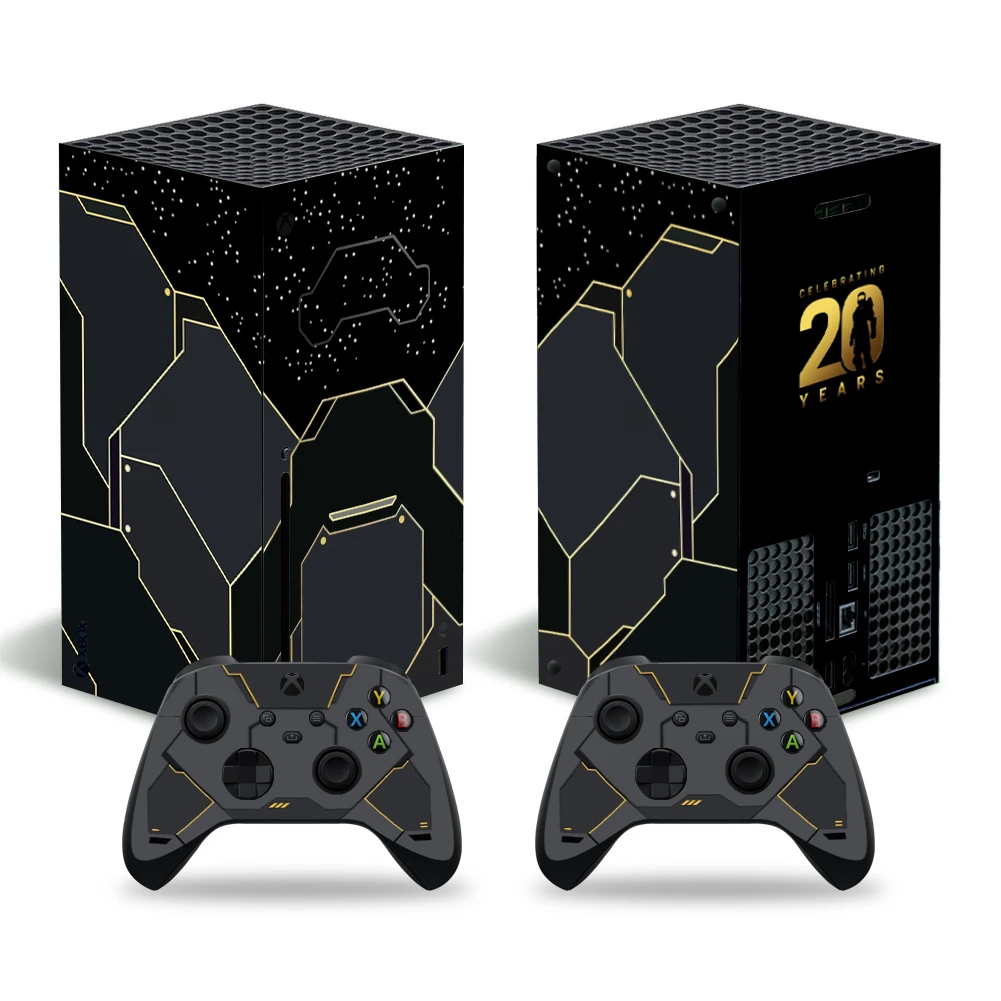 

Halo Infinite Skin Sticker Decal Cover for Xbox Series X Console and 2 Controllers Skins Vinyl